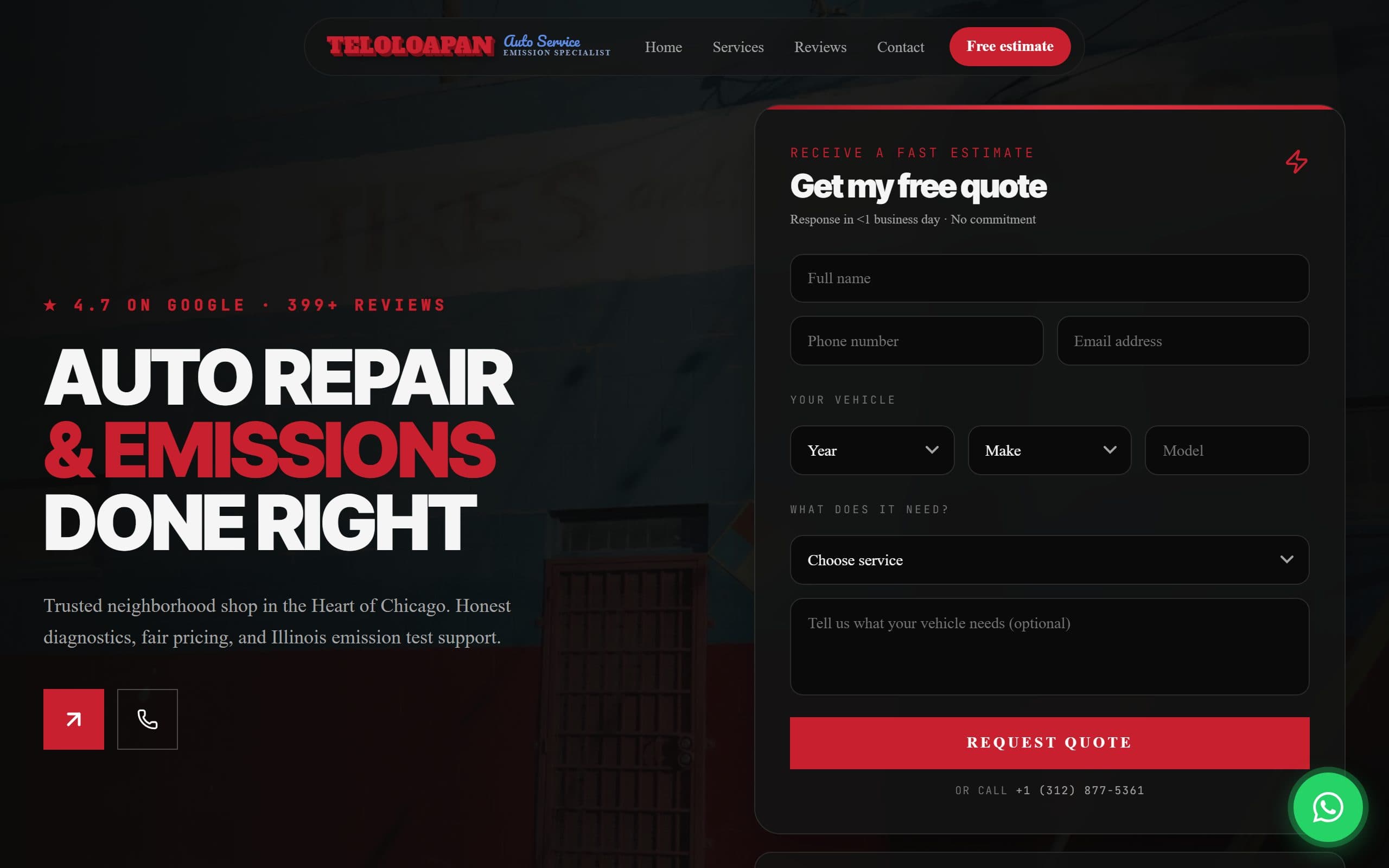 Sitio web de Teloloapan Auto Service